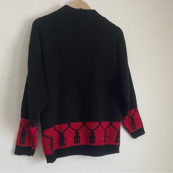 Vintage Spunky cat knit sweater, black - Picture 6 of 6